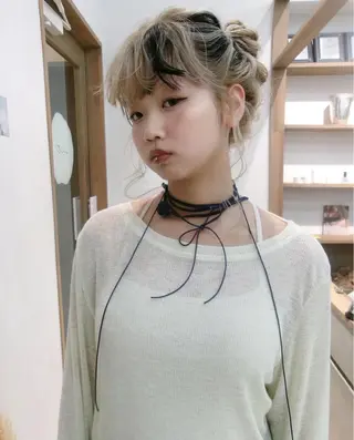 カラー ヘアアレンジ yuna☘️ 名古屋のヘアスタイル