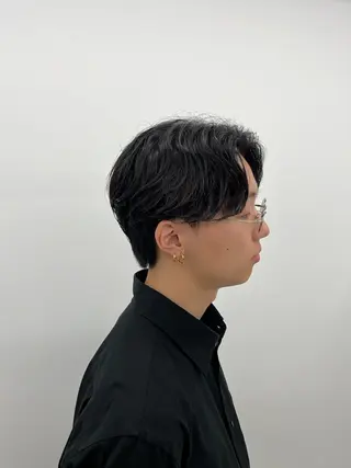 ミディアム パーマ メンズ 🏆メンズヘア特化 🥇代表りんぺーのヘアスタイル