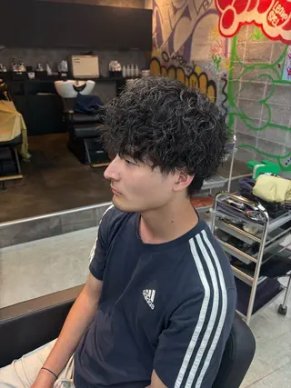 パーマ メンズ keany錦糸町 ハセベユウのヘアスタイル