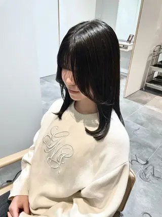 ミディアム カットモデル/ miyuのヘアスタイル