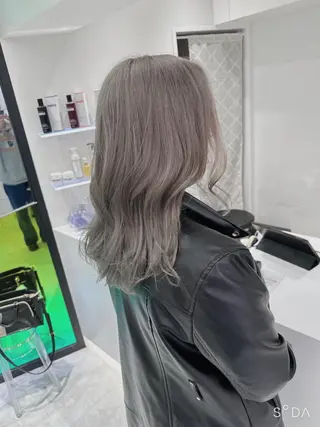 ミディアム カラー ヘアアレンジ ダブルカラー｜ なおき｜池袋美容師のヘアスタイル