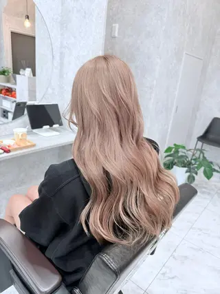 ロング カラー 🌺ハイトーン🌺 矢葺 なぎさ🌺🌺のヘアスタイル