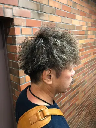 ショート カラー パーマ メンズ TOSHIKI| 上福岡メンズ|副店長のヘアスタイル