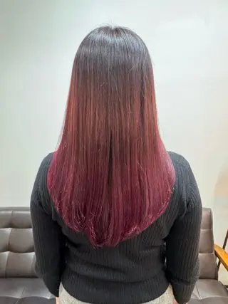 ロング カラー 安岡美咲✂︎ 艶カラー/髪質改善のヘアスタイル
