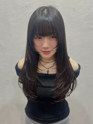 ロング ナチュラルカラー 錦糸町【三橋衿奈】のヘアスタイル