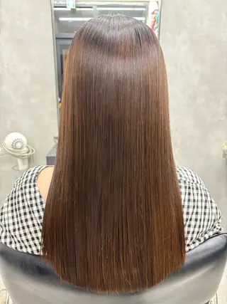 ロング カラー 梅雨対策すぐ巻ける ☔️縮毛矯正勝倉　麗のヘアスタイル