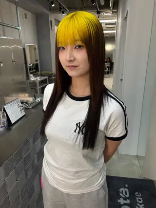 ロング カラー デザインカラー /rioのヘアスタイル