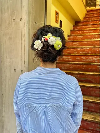 ショート カラー ヘアアレンジ 「sumi」 AMIのヘアスタイル