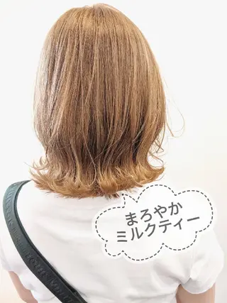 ミディアム カラー 葛西/矯正 大人っぽhair鈴木のヘアスタイル