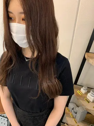ロング カラー 中沢梨々花 🎀透明感カラーのヘアスタイル