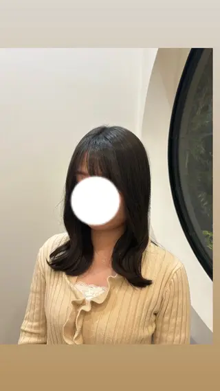 セミロング MAHAE 中司のヘアスタイル