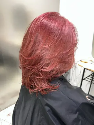 ミディアム カラー オールマイティ美容師 💋𝑨𝑵𝑵𝑨のヘアスタイル