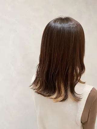 セミロング 🫧ツヤ髪/透明感 カラー🫧AOIのヘアスタイル