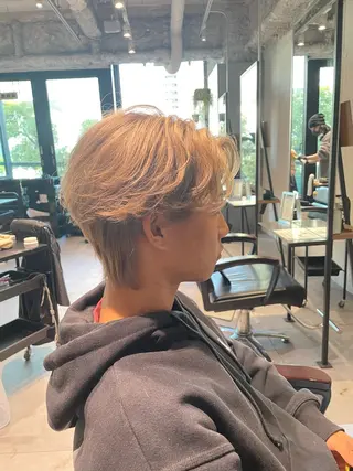 ミディアム カラー メンズ 🔱メンズパーマ特化 🔱山下和輝のヘアスタイル