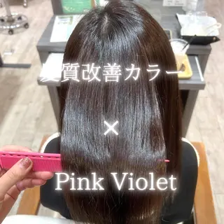 ミディアム カラー 大木 優香のヘアスタイル