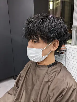 パーマ メンズ 艶髪/髪質改善 塩屋公一朗のヘアスタイル
