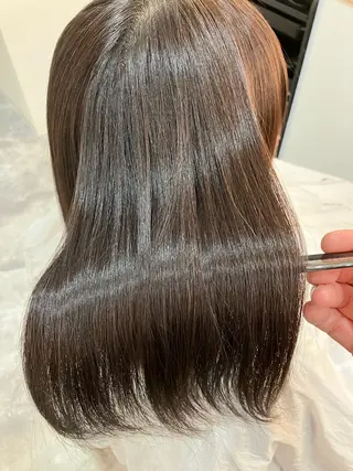 ロング カラー ヘアアレンジ キッズ 横浜関内髪質改善 re:Magoのヘアスタイル