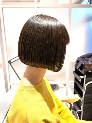ショート カラー 似合わせボブ🫧 丸みショート藤本のヘアスタイル