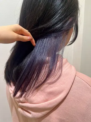 ミディアム カラー 所 有紗のヘアスタイル