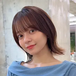 ショート カラー 顔周り✂️透明感 レイヤー/みっきーのヘアスタイル