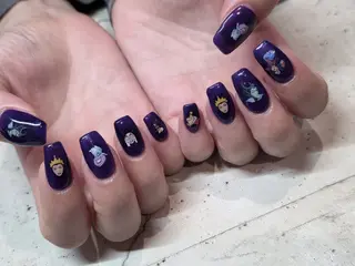ネイル 韓国/ワンホン/長さ 出しつけ放題🎀のネイルデザイン