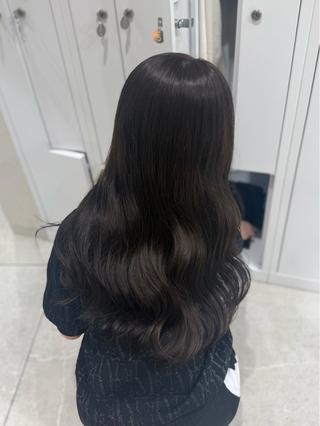 ミディアム カラー ショコラ🤎チョコ 🍫マロン🌰暗髪のヘアスタイル