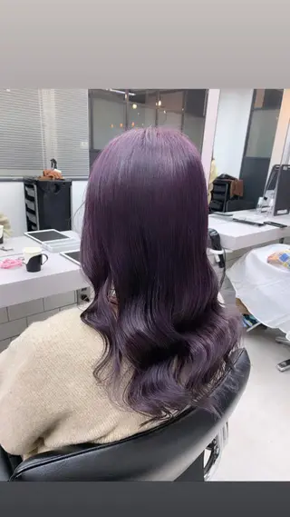 セミロング 🌸MAYU🌸 ハイトーン➕レイヤーのヘアスタイル