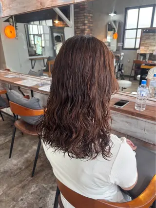 パーマ 喜友名 ウララのヘアスタイル
