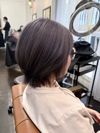 ショート カラー shiho/名駅💎 ケアカラー/ブリーチのヘアスタイル