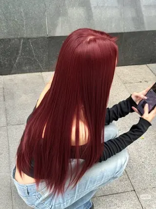 ロング 🎀ミサキ🎀渋谷 ハイトーン️🩵のヘアスタイル