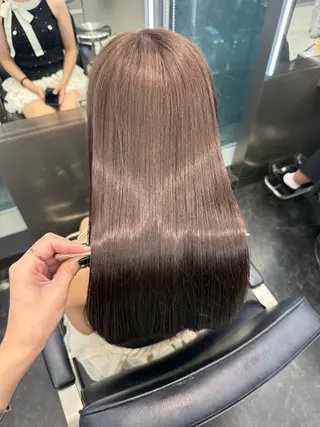 ロング カラー ヘアアレンジ 韓国ヘア🖤/透明感 shihoのヘアスタイル