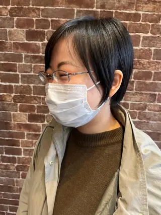 ショート カラー パーマ ヘアアレンジ メンズ キッズ ネイル マツエク・マツパ アイブロウ 久木原 ゆりのヘアスタイル