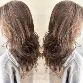 セミロング 夜23時まで予約🉑 reverieあきらのヘアスタイル