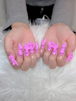 ネイル ANH ゴテゴテネイルのネイルデザイン