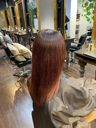 ロング カラー パーマ ヘアアレンジ レイヤーカット×髪質 改善🇰🇷シオリのヘアスタイル