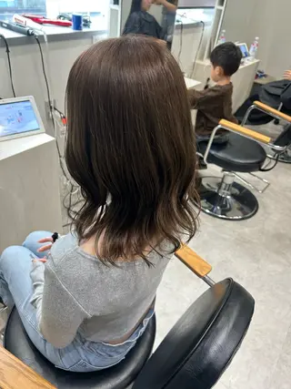 ミディアム カラー ヘアアレンジ ボブ /ニュアンス/ satomi🧸💖のヘアスタイル