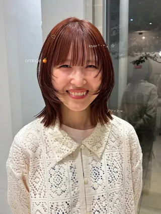 ミディアム 簑島 ゆうかのヘアスタイル