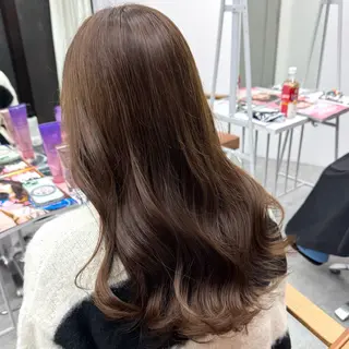 ロング カラー ヘアアレンジ ブリーチなしカラー /新百合ヶ丘/安形翔のヘアスタイル