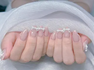 ロング カラー 波 なみのネイルデザイン