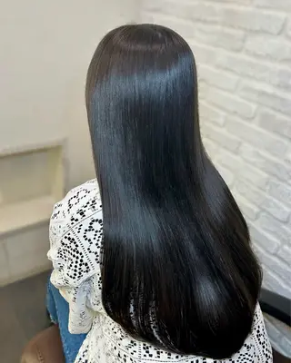 ロング カラー 【地毛風縮毛矯正】 ヒカルのヘアスタイル