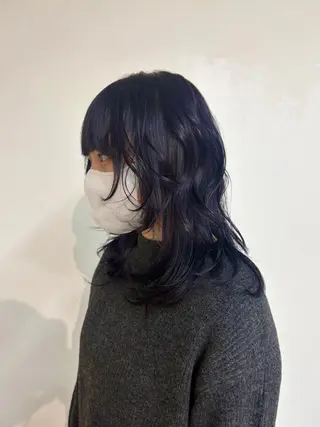 ミディアム カラー ヘアアレンジ 塙 梨菜🧸🤍のヘアスタイル