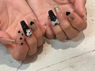 ネイル 韓国/ワンホン/長さ 出しつけ放題🎀のネイルデザイン