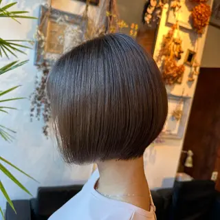 ショート カラー 💜推しインナー カラー/菊池柊真💜のヘアスタイル