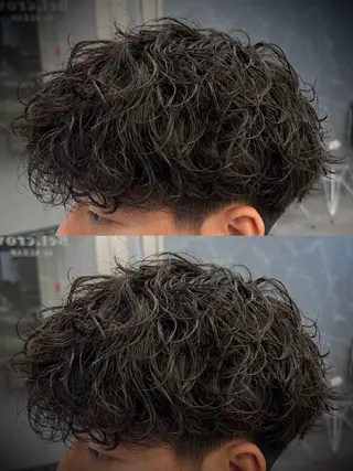 パーマ メンズ センターパート指名 No.1/カヅキのヘアスタイル