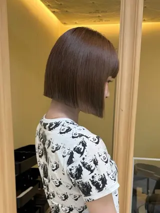ショート ボブ人気No,1✨ TAME副店長のヘアスタイル