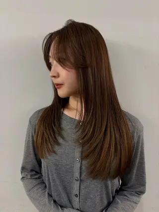 ロング 山西 真奈のヘアスタイル