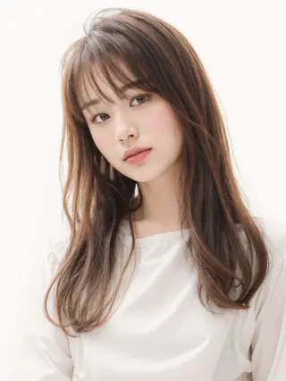 ロング カラー AnFye forprcoのヘアスタイル
