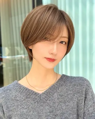 ショート カラー ⭐️銀座/ショート/ 艶カラー/りょうがのヘアスタイル