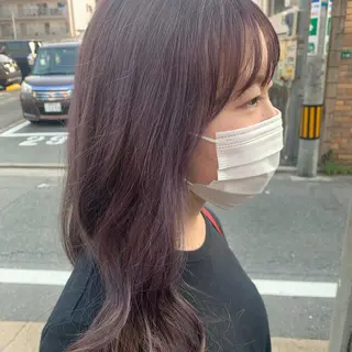 ロング カラー ハブヘアー ハブヘアーのヘアスタイル