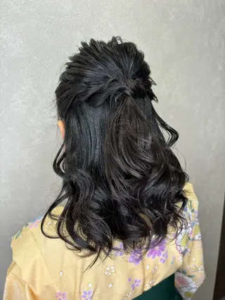 セミロング エクステ*美髪サロン KR2S河内長野店長のヘアスタイル